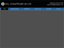 Tablet Screenshot of hclchauffeurs.co.uk